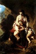 Delacroix Auguste Medea about to Kill her Children oil painting
